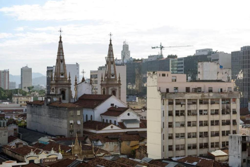 Centro Da Cidade Com Vista Para O Cristo 里约热内卢 外观 照片